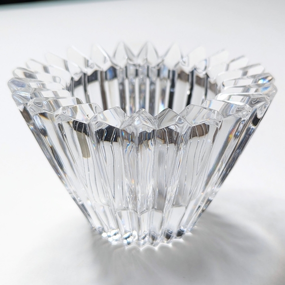 Mikasa Lead Crystal Tea Light Candle Holder Germany Absolutely Stunning Piece - Picture 11 of 11